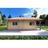 Casa di legno ASPEN 10x8 68mm, lato sinistro