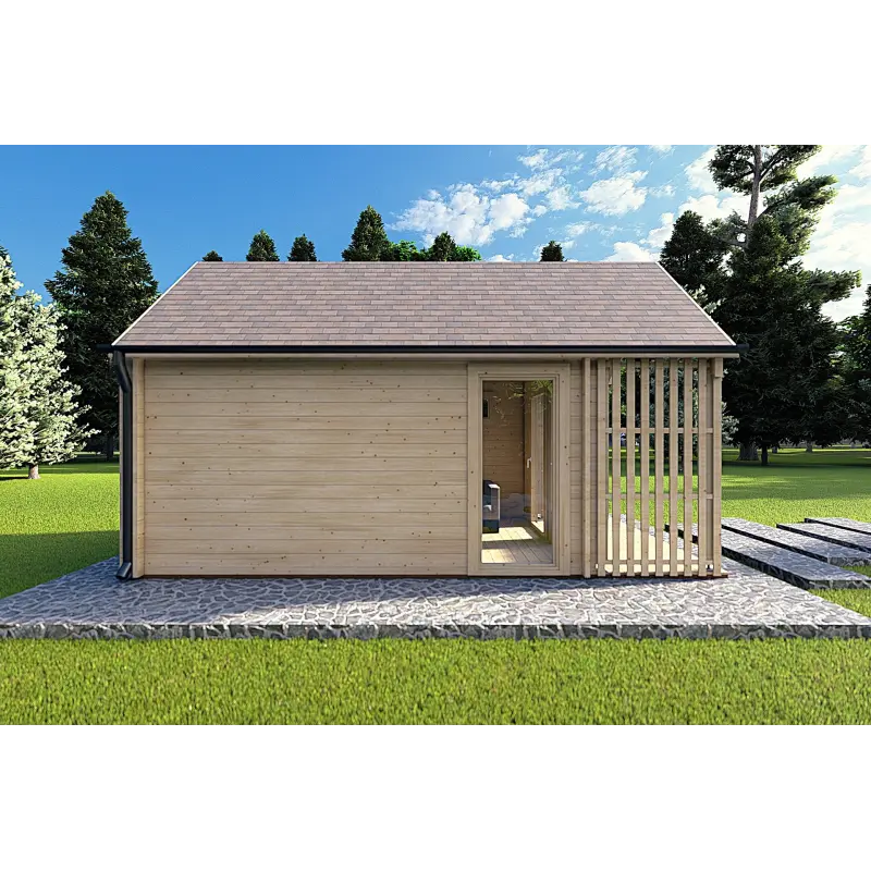 Casetta in legno NINA 6x3 44mm, lato sinistro
