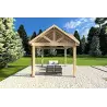 Pergola di legno 3x3, lato destro