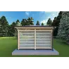Gazebo di legno 4x4 OLIVIA, lato A