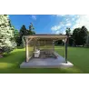 Gazebo di legno 4x4 OLIVIA, lato B