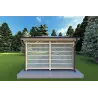 Gazebo di legno 4x4 OLIVIA, retro