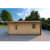 Garage in legno 3x6, 40mm, lato destro