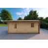 Garage in legno 3x6, 40mm, lato destro