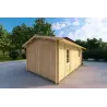 Garage in legno 3x6, 40mm, fronte lato destro