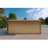 Garage in legno 3x6, 40mm, lato sinistro