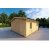 Garage di legno 5x4, 40mm, fronte lato destro