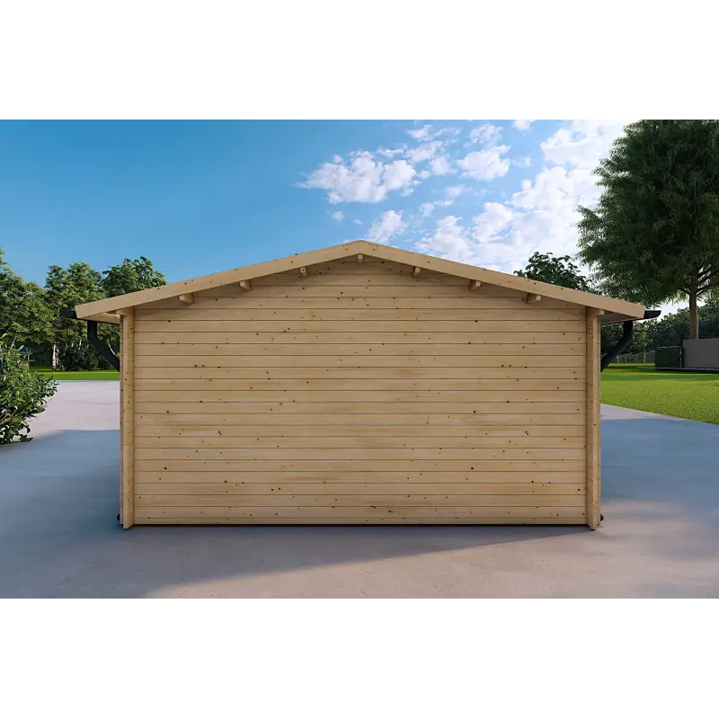 Garage di legno 5x4, 40mm, retro