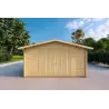 Garage di legno 5x4, 40mm, vista frontale