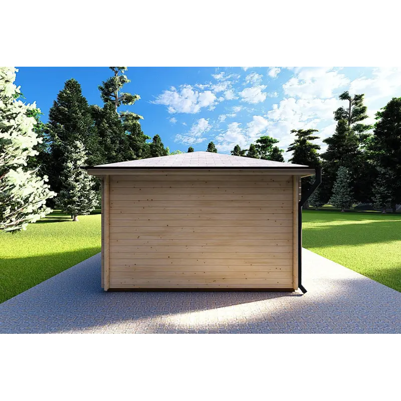 Casetta in legno KARIN 3.5x3.5, 40 mm, retro