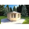 Casetta in legno KARIN 3.5x3.5, 40 mm, vista frontale