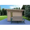 Casa in legno da giardino MICHELLE 5x3, 40mm, lato destro