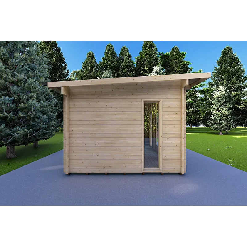 Casa in legno da giardino MICHELLE 5x3, 40mm, lato sinistro