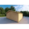 Garage in legno doppio 30 m², 40mm, fronte lato destro