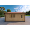 Garage in legno doppio 30 m², 40mm, lato destro