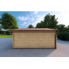 Garage in legno doppio 30 m², 40mm, lato sinistro