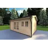 Casa in legno da giardino ALEXIA 4.5x3, 40mm, fronte lato destro