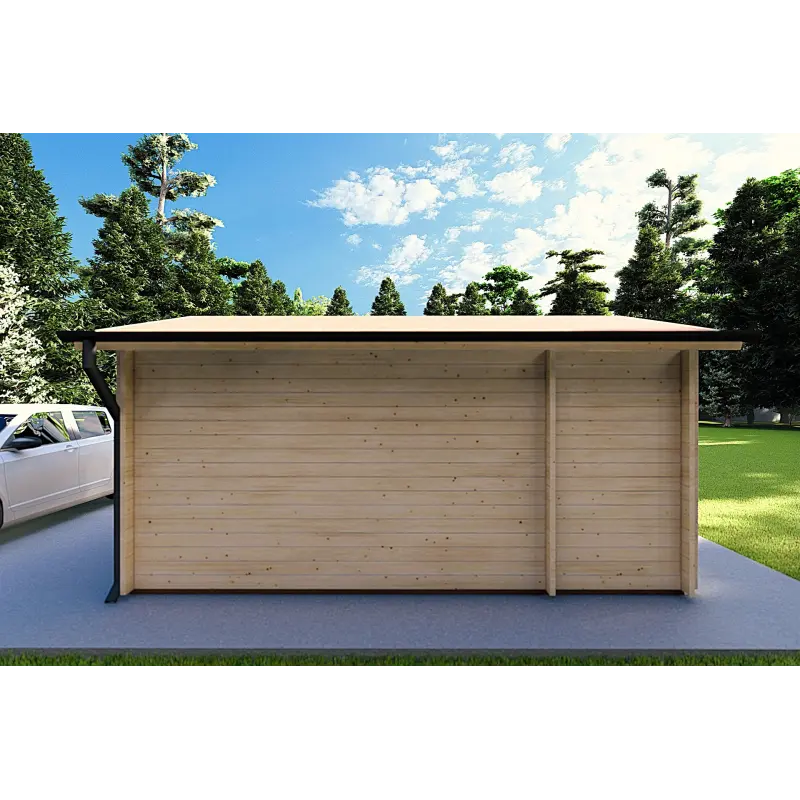 Casa in legno da giardino ALEXIA 4.5x3, 40mm, retro