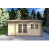 Casa in legno da giardino ALEXIA 4.5x3, 40mm, vista frontale