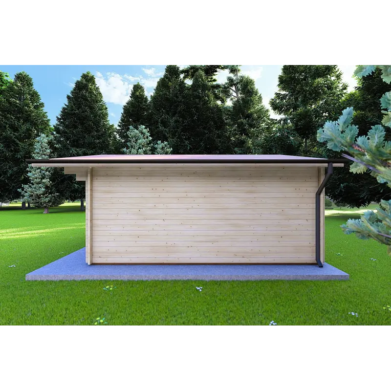 Casa in legno da giardino MARTA 5x5, 40mm, lato destro