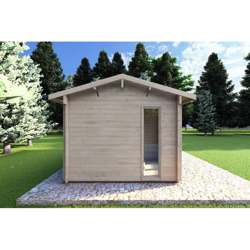 Casa in legno da giardinio ZAIRA 5.7x3, 40mm, lato sinistro