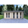 Casa in legno da giardinio ZAIRA 5.7x3, 40mm, vista frontale