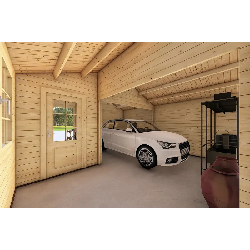 Garage di legno 30 m², 40mm, interno
