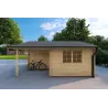 Garage di legno 30 m², 40mm, lato destro