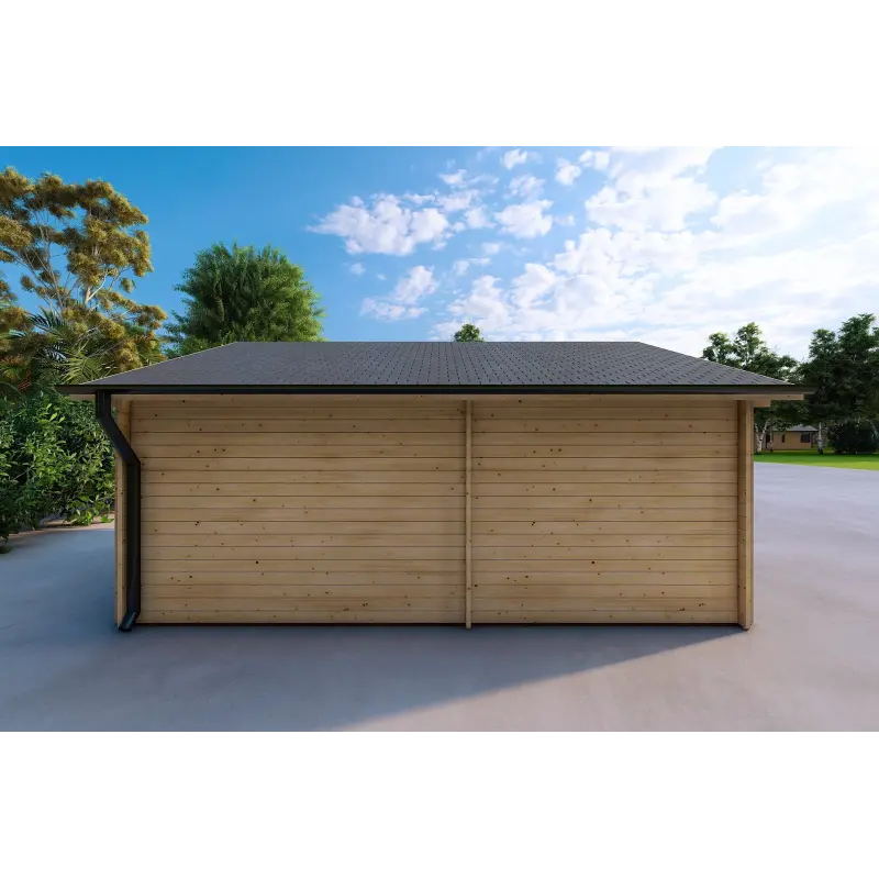 Garage di legno 30 m², 40mm, lato sinistro