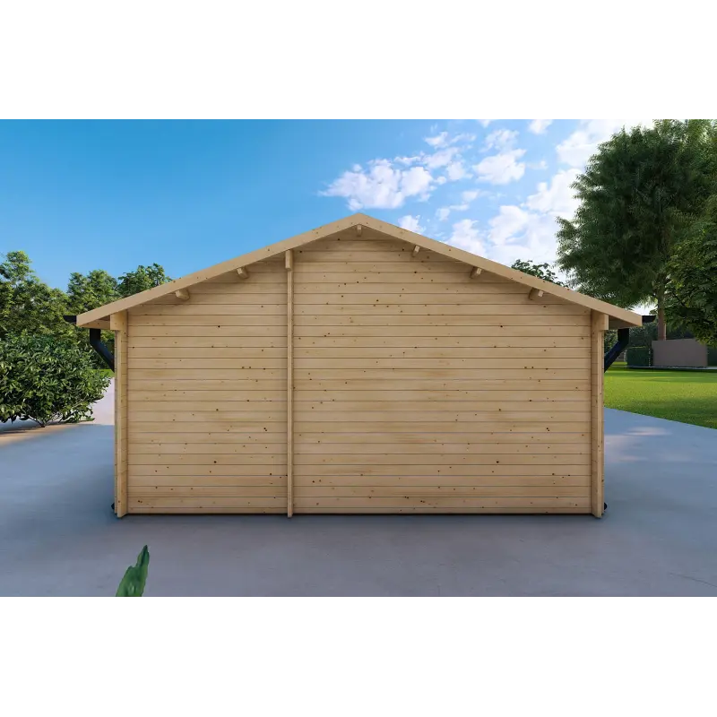 Garage di legno 30 m², 40mm, retro