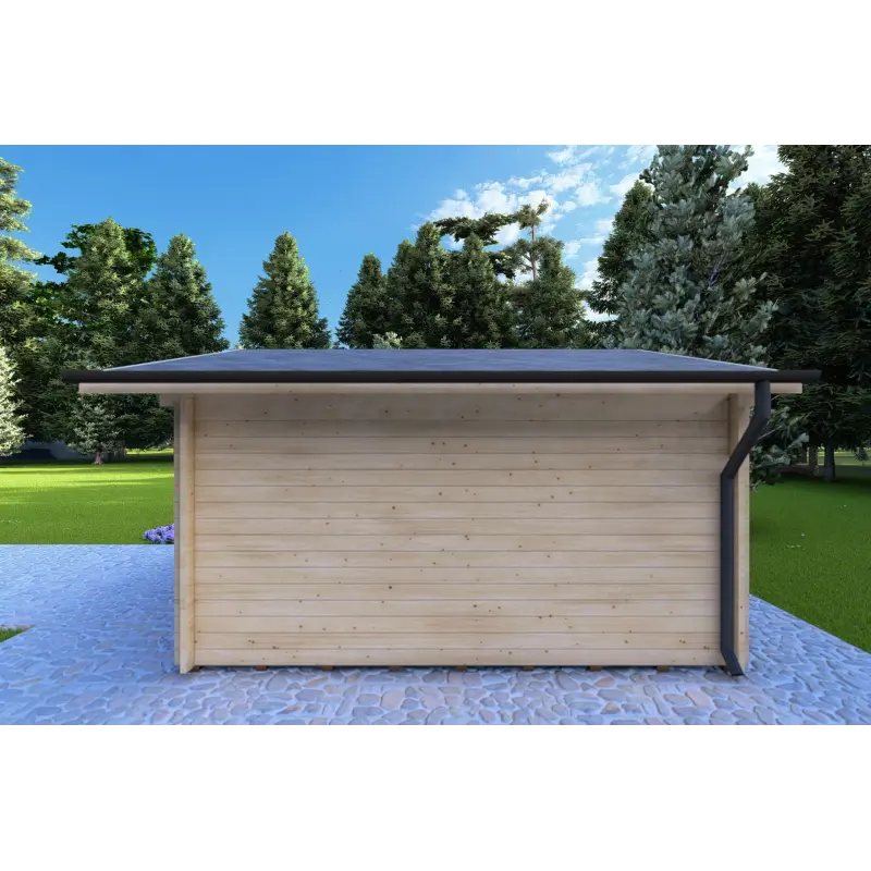 Casa in legno da giardino BENEDETTA 4x4, 40mm, lato destro