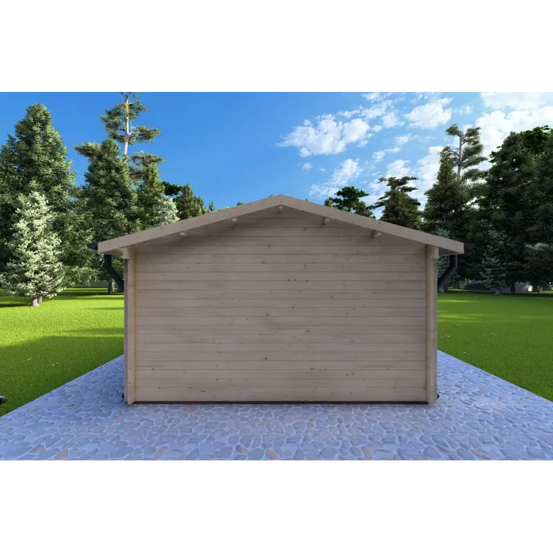 Casa in legno da giardino BENEDETTA 4x4, 40mm, retro