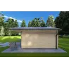 Casa in legno da giardino MARGHERITA 3.8x3.8, 40mm, lato destro