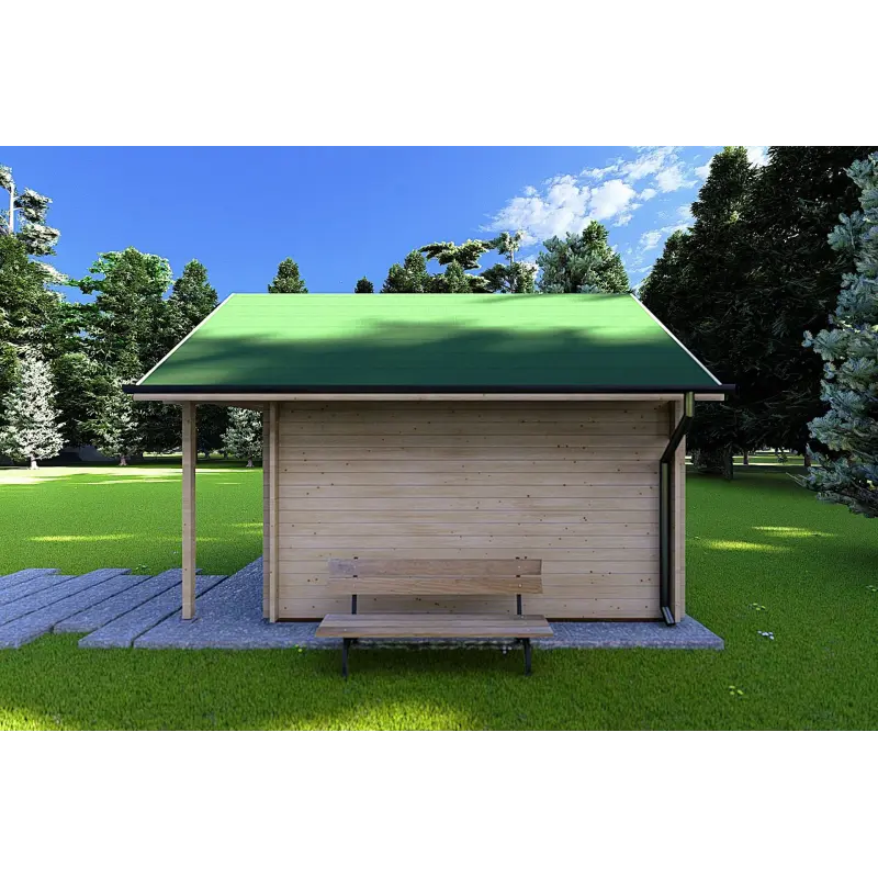 Casetta da giardino 4.5x3 LALLA, 40mm, lato destro