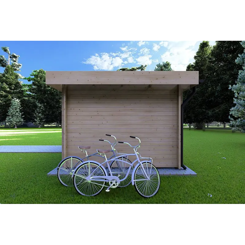 Casa in legno da giardino JENNIFER 4.5x3, 40mm, lato destro