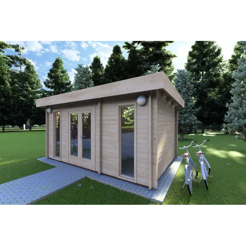 Casa in legno da giardino JENNIFER 4.5x3, 40mm, fronte lato destro