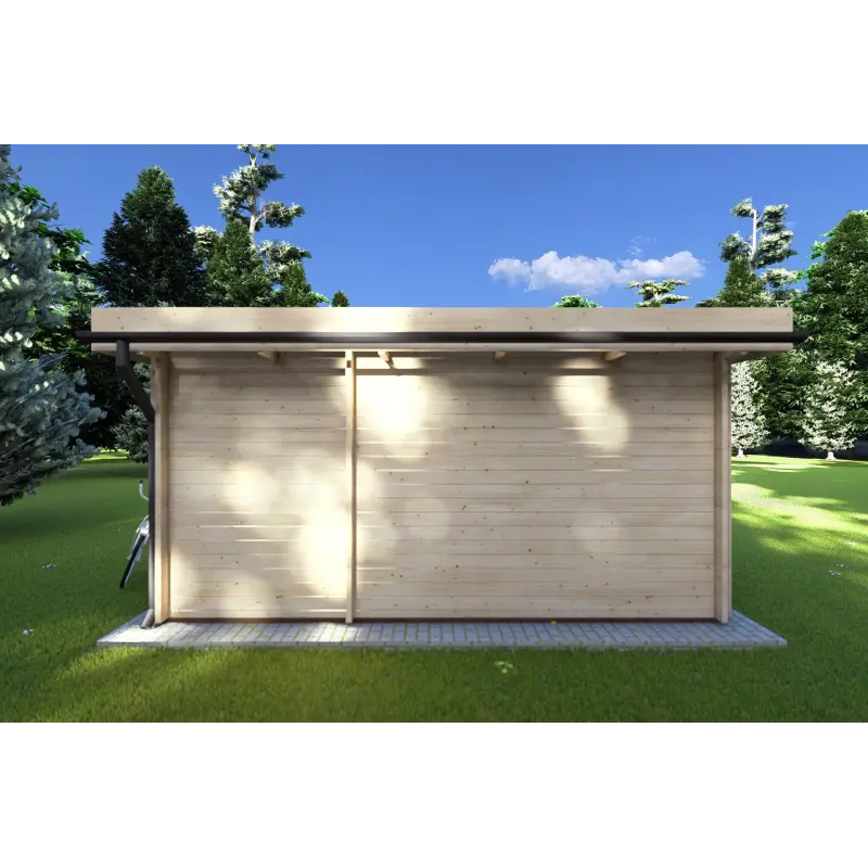 Casa in legno da giardino JENNIFER 4.5x3, 40mm, retro