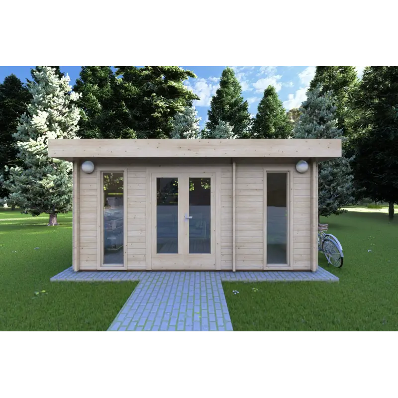 Casa in legno da giardino JENNIFER 4.5x3, 40mm, vista frontale