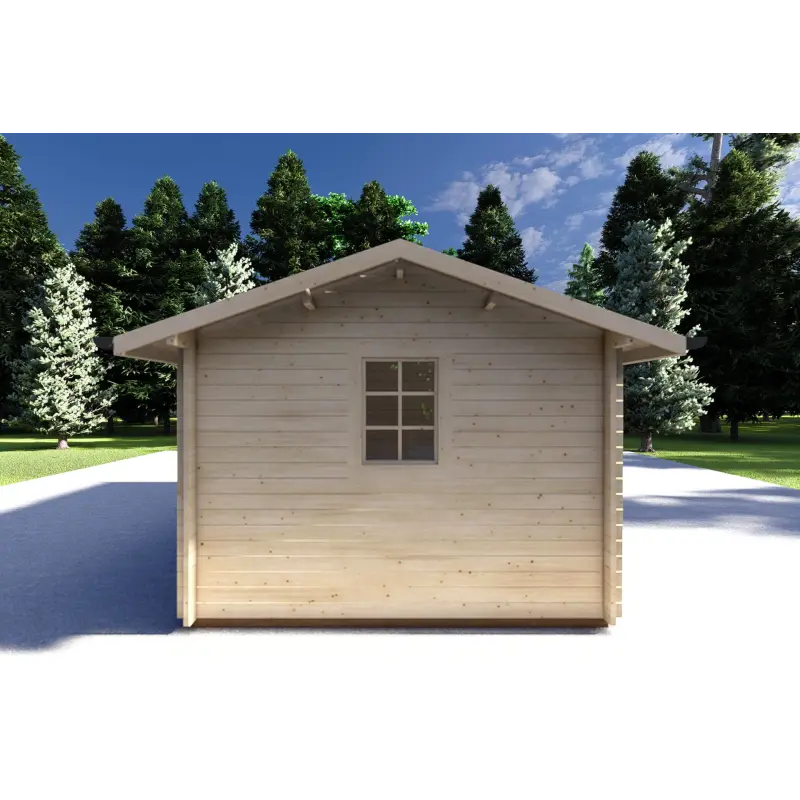 Casa in legno da giardino LUNA 5x3, 40mm, lato sinistro