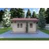 Casa in legno da giardino ROSA 5x3.5, 40mm, vista frontale