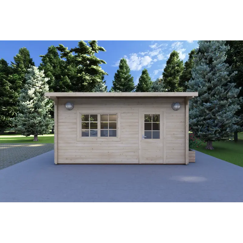 Casetta da giardino DESY 5x4, 40mm, vista frontale