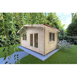 Casetta in legno 6x3, 44m, fronte lato destro