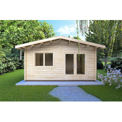 Casetta in legno 6x3, 44m, vista frontale