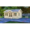 Casetta da giardino GRACE 5.5x4, 44mm, vista frontale