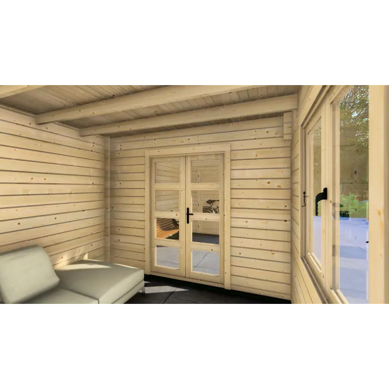 Casetta in legno FIAMMETTA 3x8, 44mm, interno