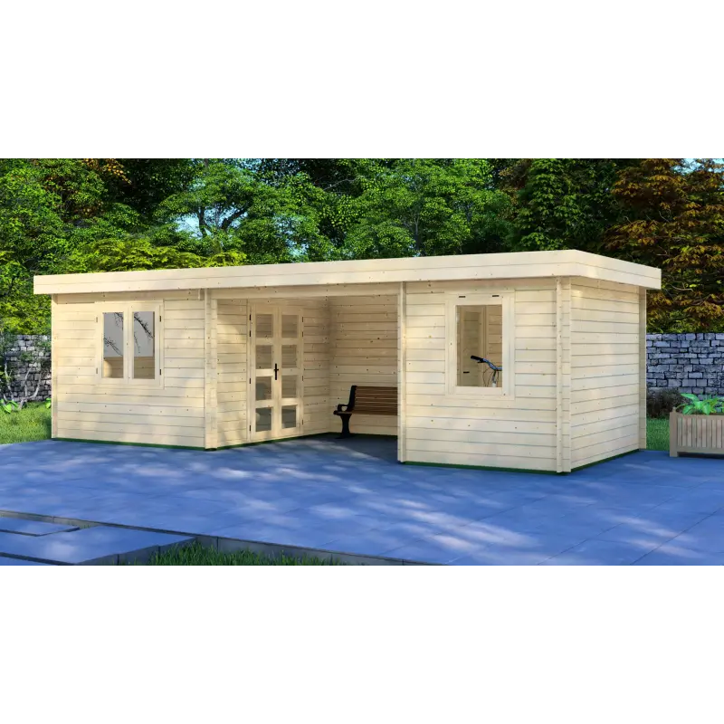 Casetta in legno FIAMMETTA 3x8, 44mm, fronte lato destro