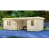 Casetta in legno FIAMMETTA 3x8, 44mm, fronte lato destro