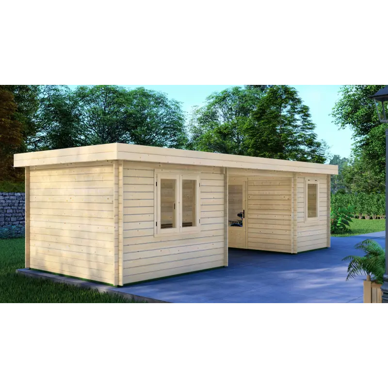 Casetta in legno FIAMMETTA 3x8, 44mm, lato sinistro