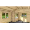 Casetta in legno ANASTASIA 5x4, 44mm, interno