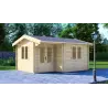Casetta in legno ANASTASIA 5x4, 44mm, vista frontale